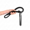 Kink Impact Touch KINK Long Whip with Beads 110 cm - Professional Impact Tool, Juodas
