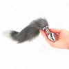 Kink Pleasure Plugs KINK Medium Silicone Plug with 40cm Pilkas &amp; Baltas Synthetic Tail