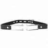 Kink Collar Gag KINK Metal Hook Gag 11.5 cm - Adjustable Vegan Leather Strap 39-58 cm
