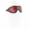 Kink Masked Allure KINK Raudona Diamond Pattern Eye Mask Adjustable Headband 20.5x6cm