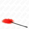 KINK Raudona Feather Sensory Tickler 27 cm - Elegant Bondage Priedas