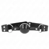 Kink Collar Gag KINK Soft Silicone Ball Gag 4cm with Adjustable Leatherette Strap 62cm