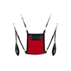 Mr Sling Kinklab Raudona Rectangular Canvas Sling 4-Point System with Foot Supports