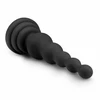 Kiotos Cone Shape Silicone Model with Beaded Structure Juodas 16.5 cm