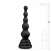Kiotos Cone Shape Silicone Model with Beaded Structure Juodas 16.5 cm
