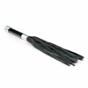 Kiotos Flogger with Metal Handle - Durable Faux Leather, Juodas, 45 cm