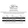 Kix'ies Keila Thigh-High Stockings D Juodas No-Slip Grip