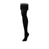 Kix'ies Keila Thigh-High Stockings D Juodas No-Slip Grip