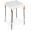 Timago Square shower stool Baltas - KING-STA-20