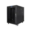 Lanberg 19" 15U 600x800 juoda rack spinta su stiklinėmis durimis LCD V2