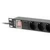 LANBERG PDU 19inch 1U 16A 8x Shuko 2m juodas