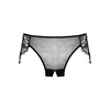 Lavish Eyelash Lace Mesh Panties Open Design One Size