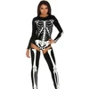 Forplay Leg Avenue Bad to the Bone Skeleton Bodysuit with Legwarmers XS/S