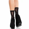 Leg Avenue Hosiery Leg Avenue Bow Lace Ankle Socks Juodas - Elegant Fishnet Design