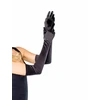Leg Avenue Extra Long Satin Gloves Juodas Stretch 60cm