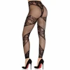 Leg Avenue Hosiery Leg Avenue Lace &amp; Sheer Footless Tights Juodas - Elegant Pattern, Size Universal