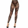 Leg Avenue Hosiery Leg Avenue Lace &amp; Sheer Footless Tights Juodas - Elegant Pattern, Size Universal