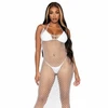 Leg Avenue Accessories Leg Avenue Maxi Dress Woven Twist Net, Backless, One Size, Baltas