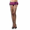Leg Avenue Hosiery Leg Avenue Plus Size Spandex Industrial Net Stockings, Juodas, Lace Top