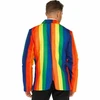 Leg Avenue Europe Leg Avenue Rainbow Blazer &amp; Tie Set S - Colorful Carnival Style