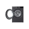 LG Skalbimo mašina | F4X5011TBB | Energy efficiency class A | Front loading | Skalbimo talpa 11 kg | 1400 RPM | Gylis 57 cm | Plotis 60 cm | Ekranas | LED | Steam function | Direct drive | Wi-Fi | Matte Juodas