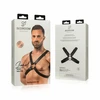 Lionel Adjustable Faux Leather Body Harness Juodas 26-51 cm