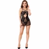 Livco Corsetti Sets Livco Corsetti Fashion Cielo LC 20211 Juodas Chemise &amp; Thong Set S/M
