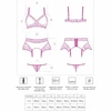 Livco Corsetti Sets Livco Corsetti Fashion Nahir LC 20214 Burgundy Satin &amp; Lace Lingerie Set L/XL