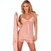 Livco Corsetti Sets Livco Corsetti Hyeona Babydoll &amp; Thong Set, Rose, Size L - Elegant Tulle &amp; Lace