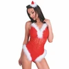 Livco Corsetti Bodies LivCo Corsetti LC 90706 Festive Christmas Bodysuit L/XL Raudona-Baltas