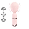 Loveline By Shots Loveline Velour Mini Wand Rosa - Rechargeable Silicone Massager 10 Modes