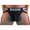 Macho Underwear Macho MX25NN Jockstrap Juodas XL - Semi-Transparent, Elastic Support
