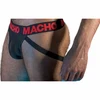 Macho Underwear MACHO MX26X2 Jockstrap Juodas/Raudona XL - Semi-Transparent, Elastic Fit