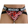 Macho Underwear MACHO MX28MR Jockstrap Military Raudona XL - Anatomical Support System