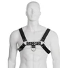 Male Edge Leather Body Model III - Adjustable Chain Harness, S-XL