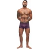 Male Power Avant-Garde Enhancer Short M Eggplant - Silky Comfort Wear