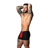 Male Power Hot Mesh Pouch Short L Juodas/Raudona Breathable Micro Mesh