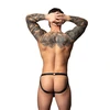 Male Power Jock Skirt L/XL Juodas - Faux Leather, Pleated, Studded Design