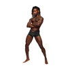 Male Power Magnificence Mini Shorts M Juodas - Decorative Waist Detail