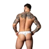 Male Power Soo Cumfy Marble Baltas Men's Modal Thong L/XL