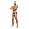 Male Power Strappy Ring Jock S/M - Comfort Contoured Pouch, Pride Edition