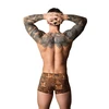 Male Power Ultimate Duo Men's Shorts S Leopard Brown with Silicone Ring