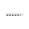 Mancage By Shots ManCage Spare Lock Set - 5 Juodas Plastic Locks &amp; Metal Padlock with Keys