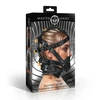 Xr Brands Master Series Leather Head Gear with Adjustable Muzzle - Juodas, Universal Fit