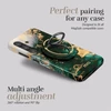Dėklas MIO Žalias Marble Magsafe Case Compatible Ring Holder