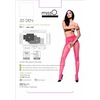 MissO P211 Raudona Sheer Tights with Open Gusset XXL