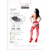 MissO S101 Stockings Raudona L/XL - Classic Garter Belt Model, Reinforced Yarn
