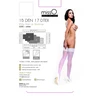 MissO S305 Hold-Up Stockings Baltas L/XL - Sheer 15 DEN, Lace Top