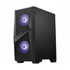 MSI MAG Forge 100M Midi Tower - Juodas, Permatomas