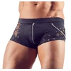 NEK Men's Juodas Mesh Pants M with Chain &amp; Front Zip, Stretch Fabric